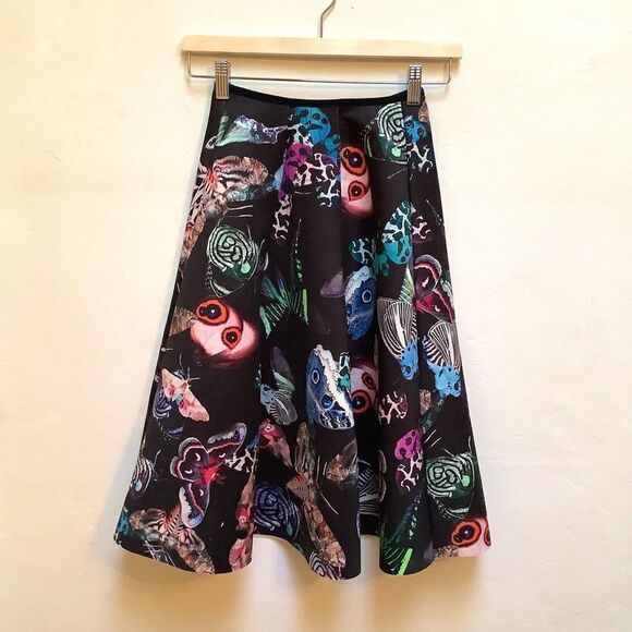 H&M Butterfly Print Flare Skirt - Picture 1 of 7